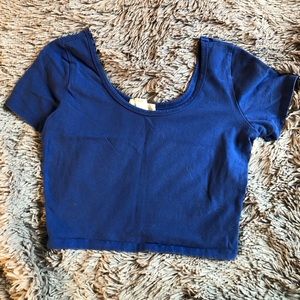 Royal blue crop top